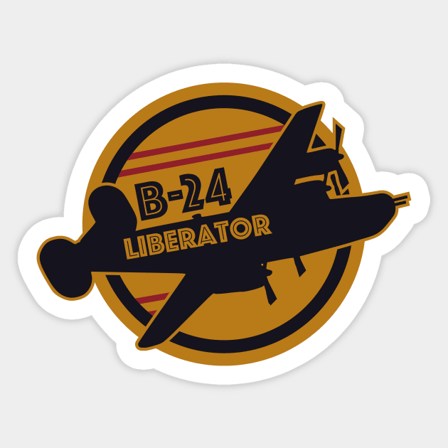 B-24 Liberator Sticker by Tailgunnerstudios